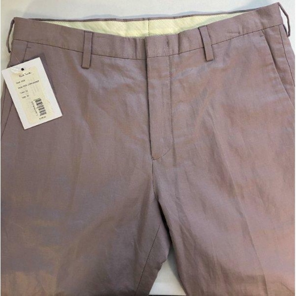 NWT Men Paul Smith Chino Slim Fit Pants Lilac Size 30 Cotton $295 - Picture 5 of 5